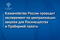 Казначейство России проводит эксперимент по осуществлению централизованных закупок для Федерального агентства по управлению государственным имуществом и Федеральной пробирной палаты